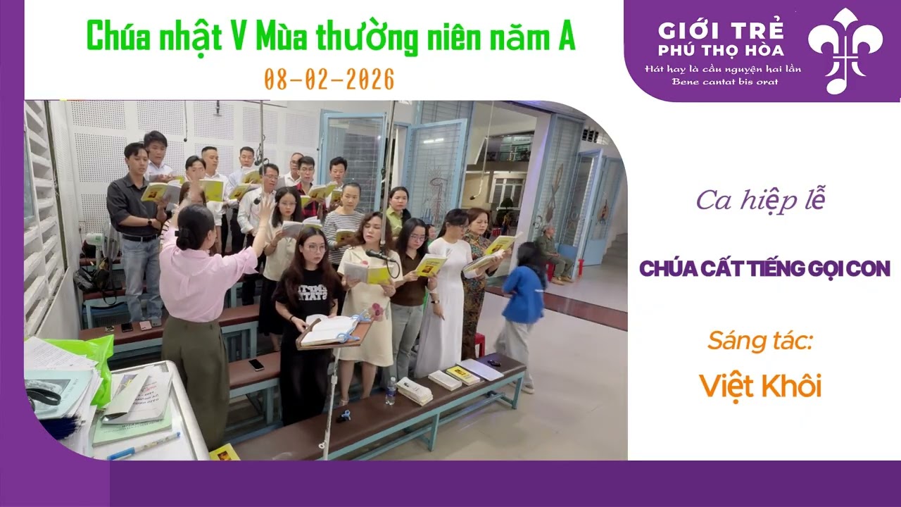 Chúa cất tiếng gọi con | Việt Khôi #cadoan #gioitre #gxphuthohoa #thanhca #music