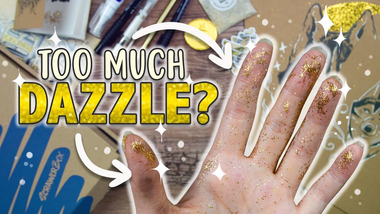 It's Pretty, BUT.. TOO SPARKLY ART SUPPLIES?? ✨ Mystery Art Supply Box- ScrawlrBox Unboxing