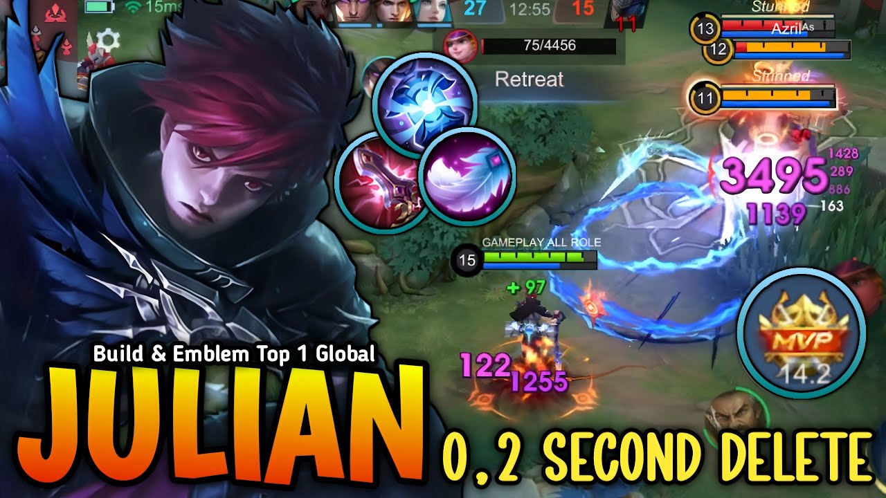 18 Kills No Death!! Julian Perfect Instant Kill Combo Broken Burst DMG - Build Top 1 Global Julian