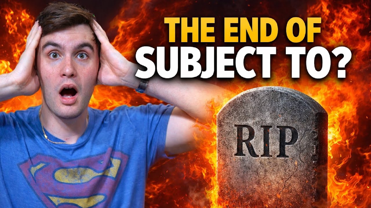 This Might Be the End of Subject To...