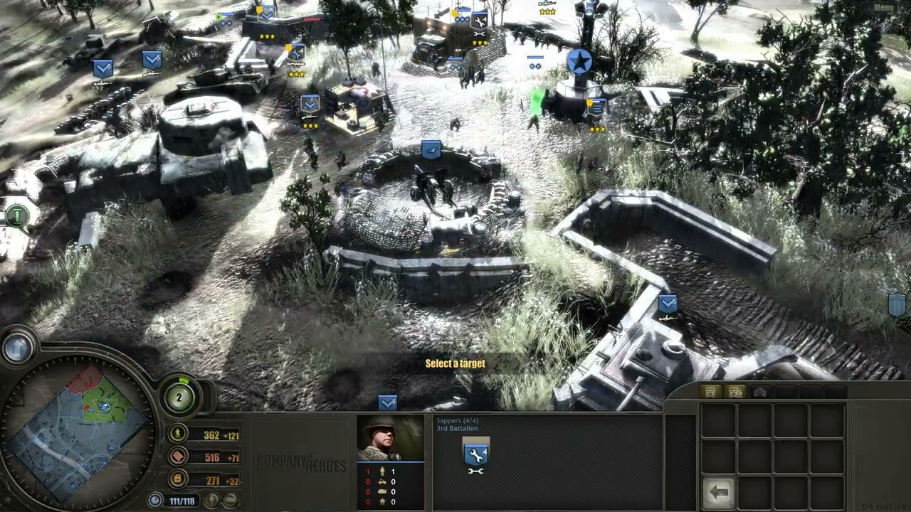 COH1.86, 5. Hill 112: Saving Sanity, Part 1, Expert, Full Objective, Campaign, Company of Heroes 1