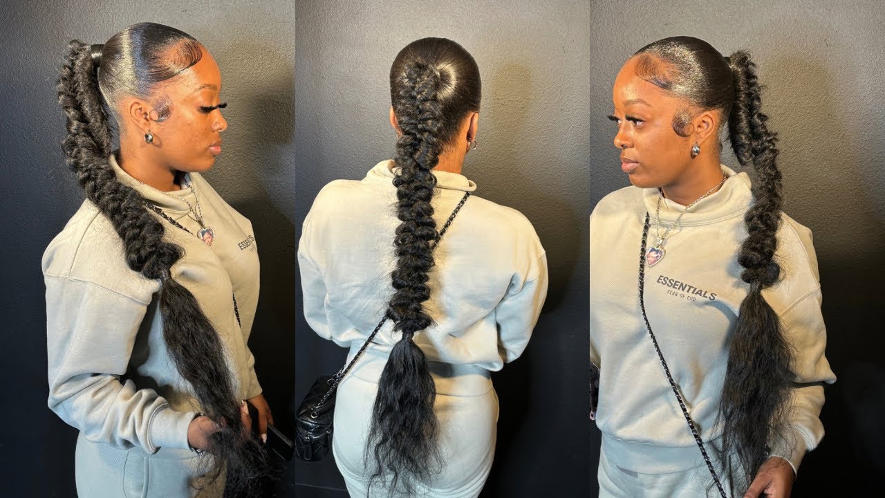 how to: sleek butterfly braid ponytail