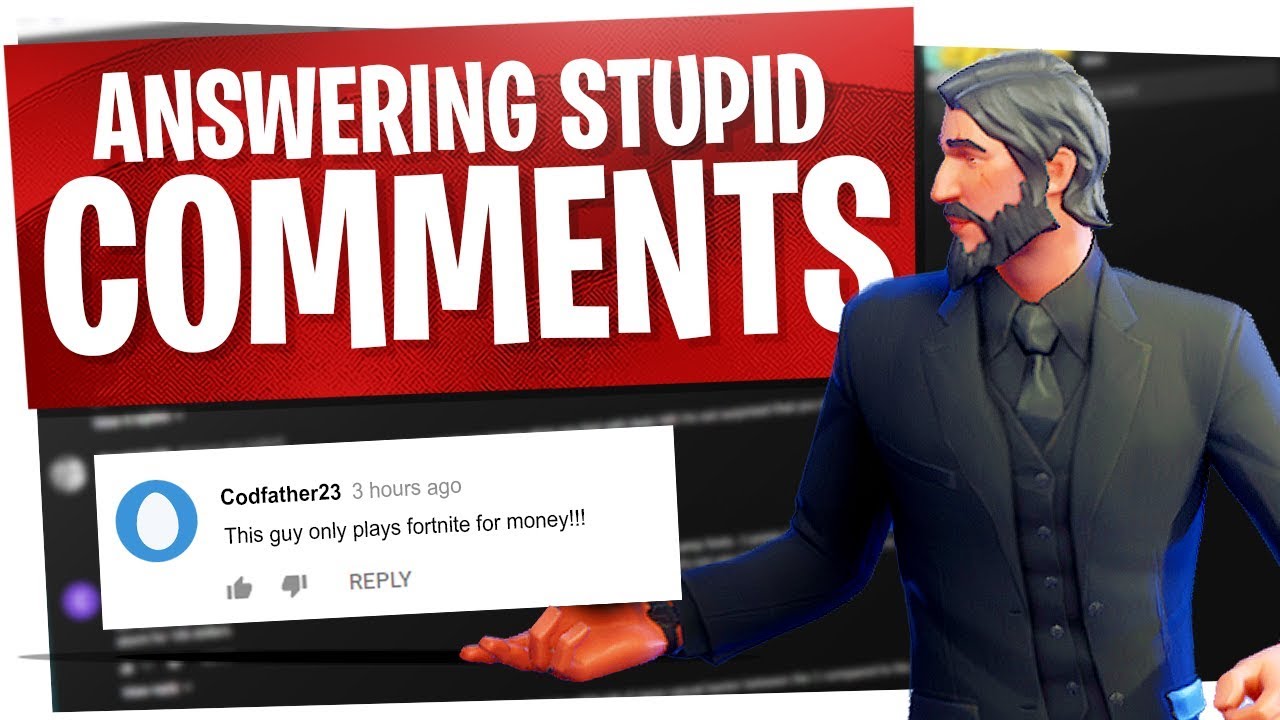 Responding to Hate Comments... Fortnite Edition