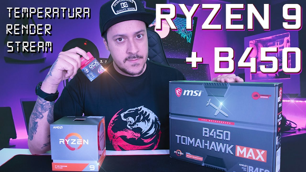 Ryzen 9 3900x + B450 Tomahawk MAX + PCYES Gelid &bull; Ser&aacute; que aguenta? #pcyes #placam&atilde;e #ryzen9 kabum
