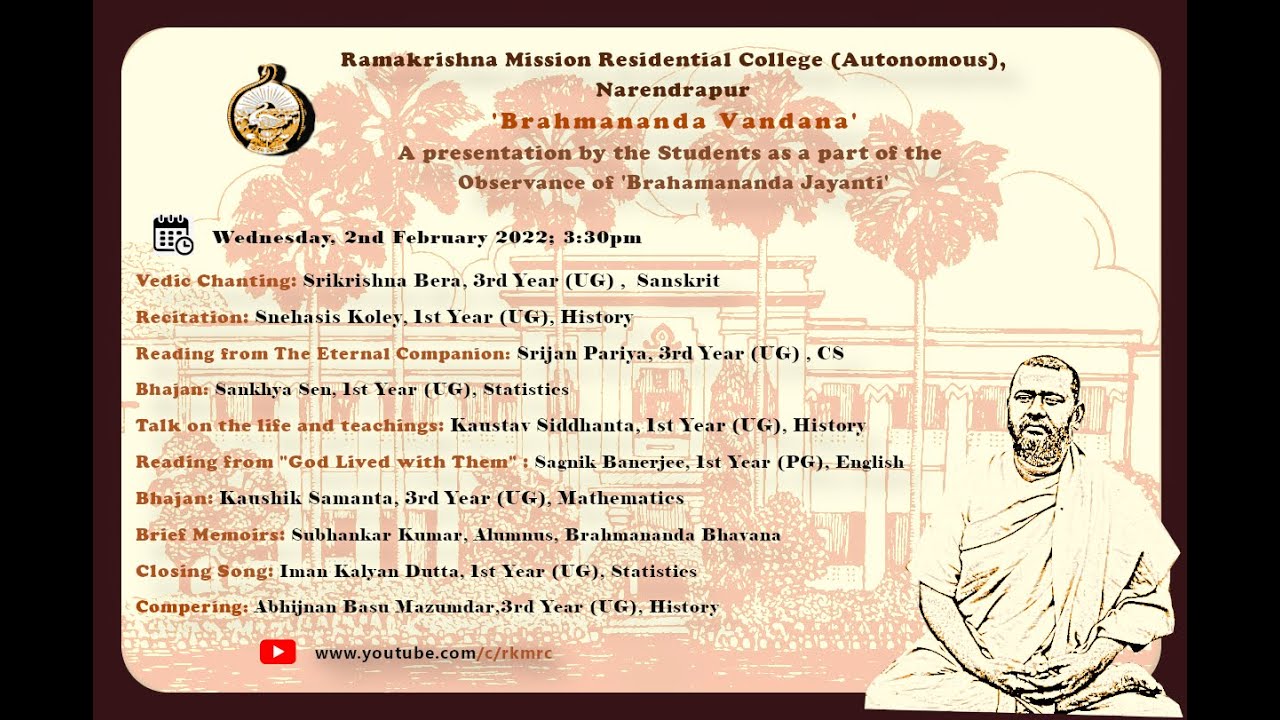 An online program on the event of Brahmanandaji titihi Puja