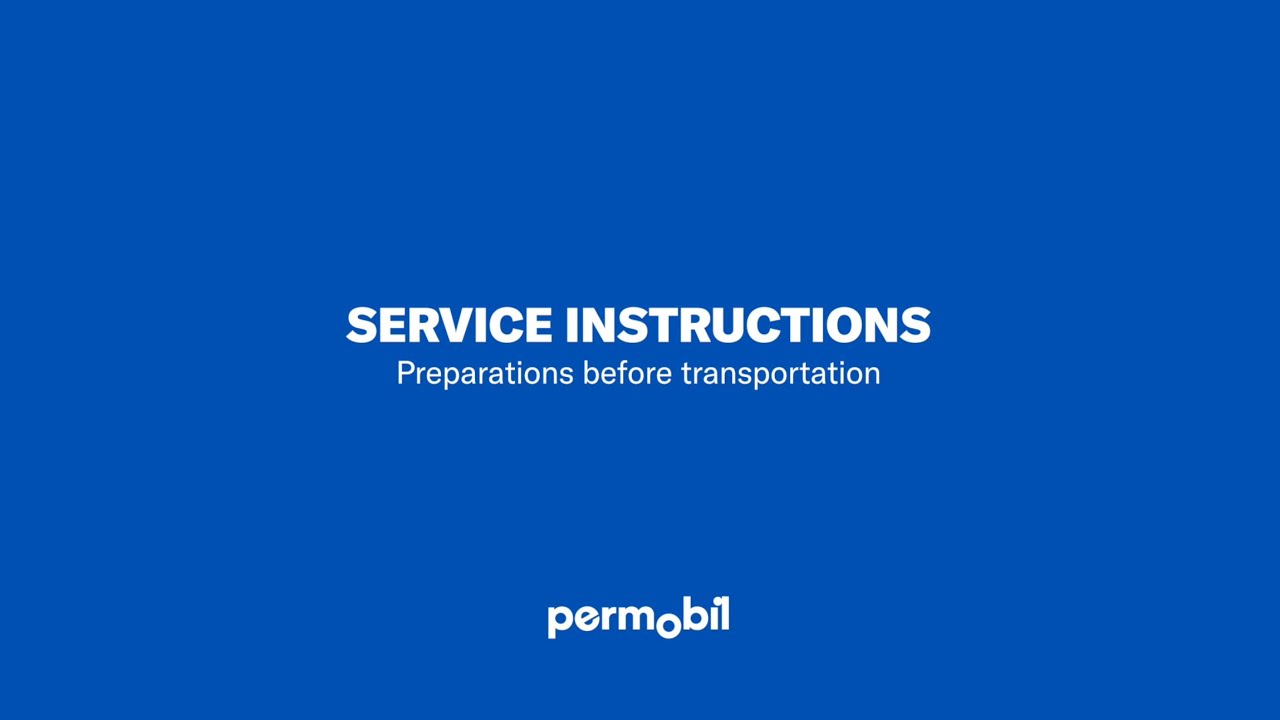 Preparations Before Transportation (Permobil Power Wheelchairs)