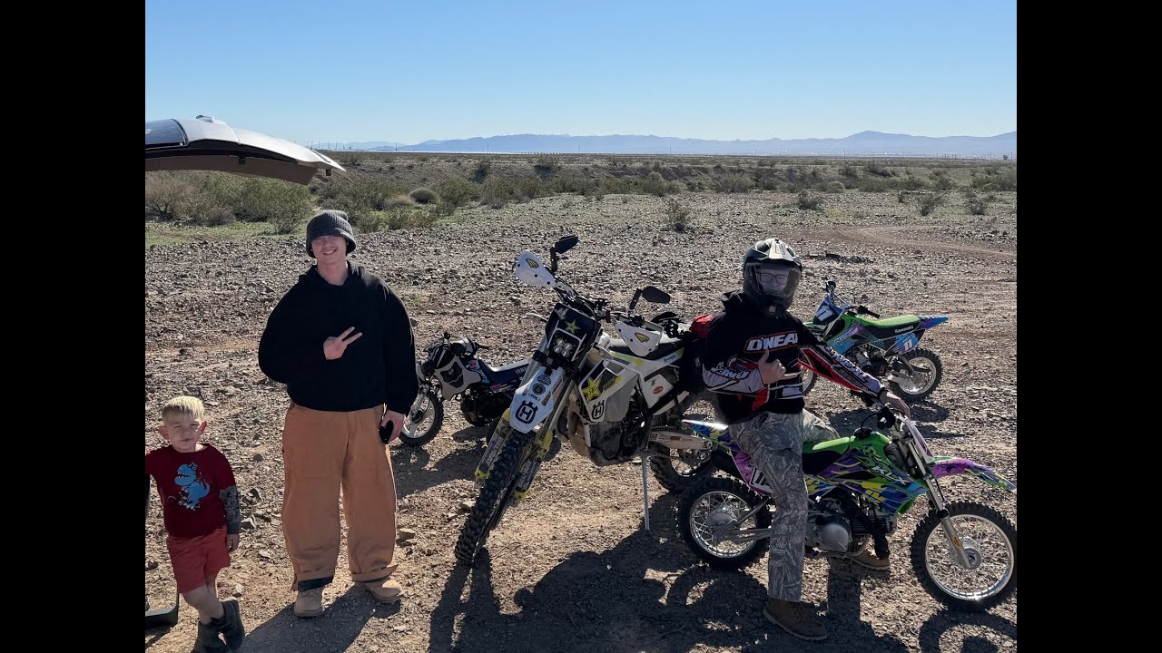 Relentless Arizona Winds Dirt Bikes – Kid Quits After 10 Minutes, I Get BLOWN OVER! Epic Ride