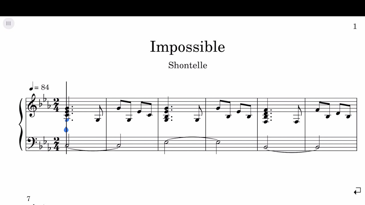 James Arthur - Impossible Sheet Music