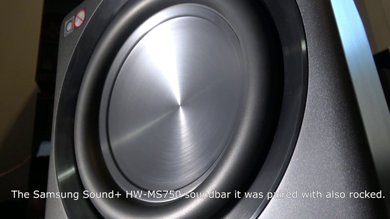 Samsung Sound+ SWA-W700 Wireless Subwoofer and HW-MS750 Soundbar - Bass Test