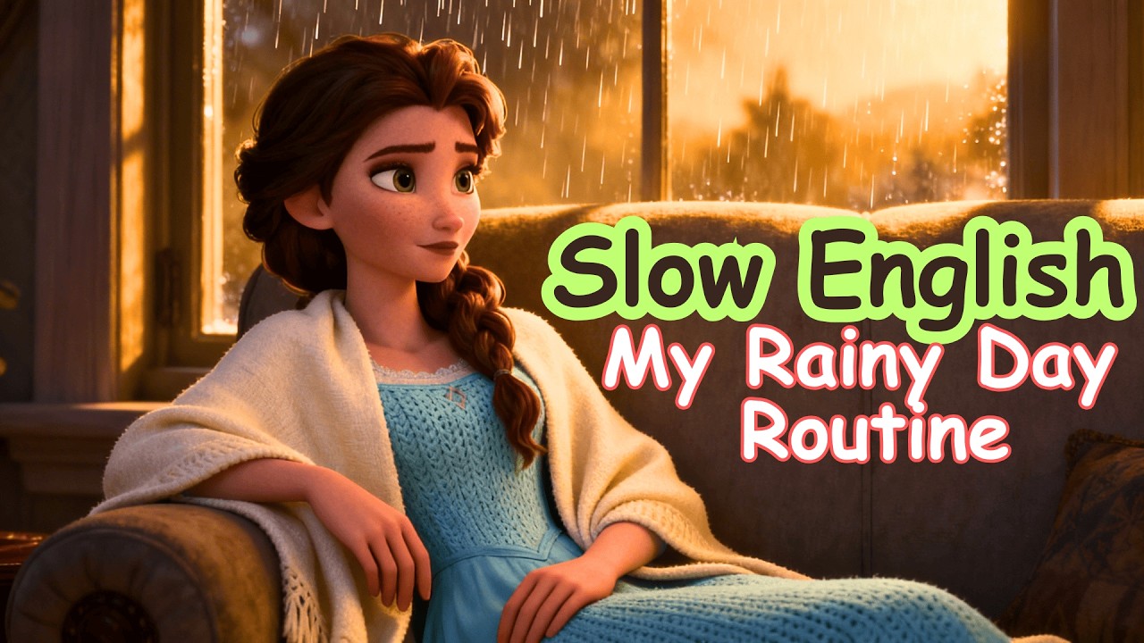 My Rainy Day Routine | Slow english | Learn English | English Speaking Practice