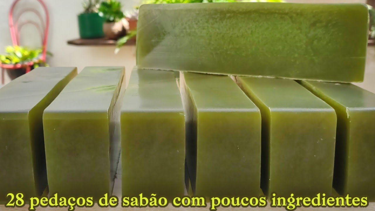 🚀 como fazer 28 pedaços de sabão com sebo e óleo folhas de mamão 🤑 preço sugerido venda 5 reais 🤑