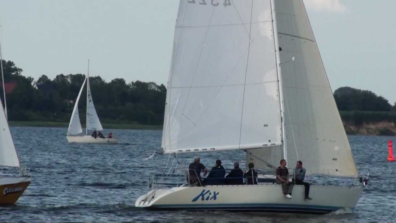 X 3/4 ton Kix bei der Mittwochsregatta Stralsund Juli 2012.mpg