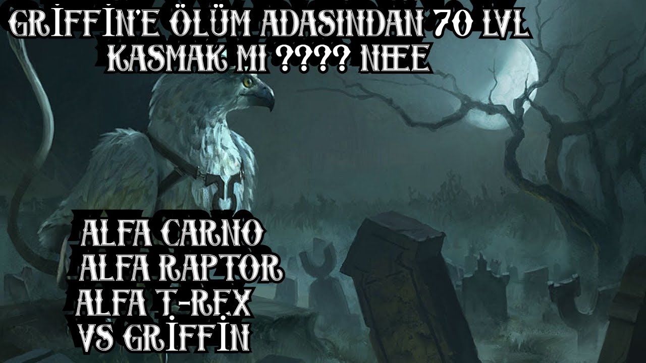 GRİFFİN İLE ÖLÜM ADASINDA KALIN LVL KASTIK 50 LVL BİRDEN | ALFALARIN HEPSİNİ KESTİM | Ark Mobile