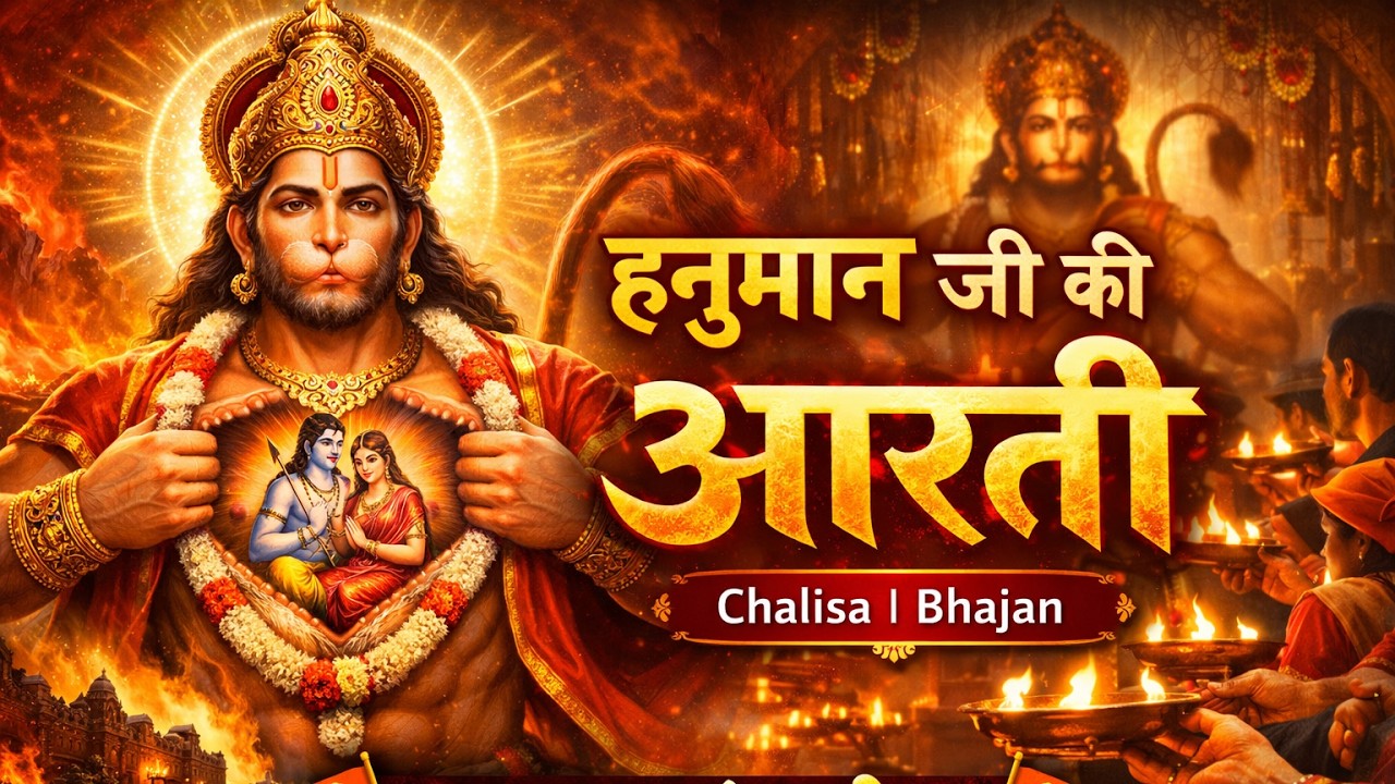 हनुमान जी की आरती | Hanuman Ji Aarti | मंगलवार स्पेशल आरती | जय बजरंगबली 🚩