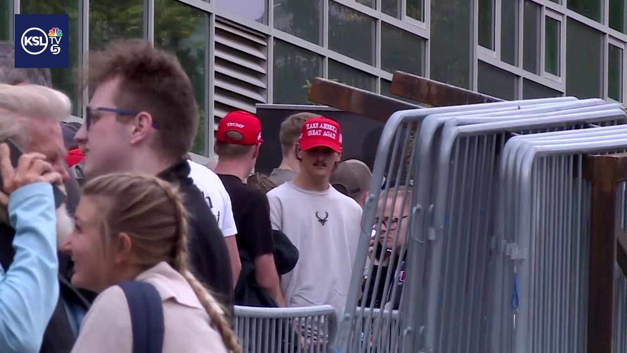 Crowds line up at USU for TPUSA's 'This is the Turning Point' event