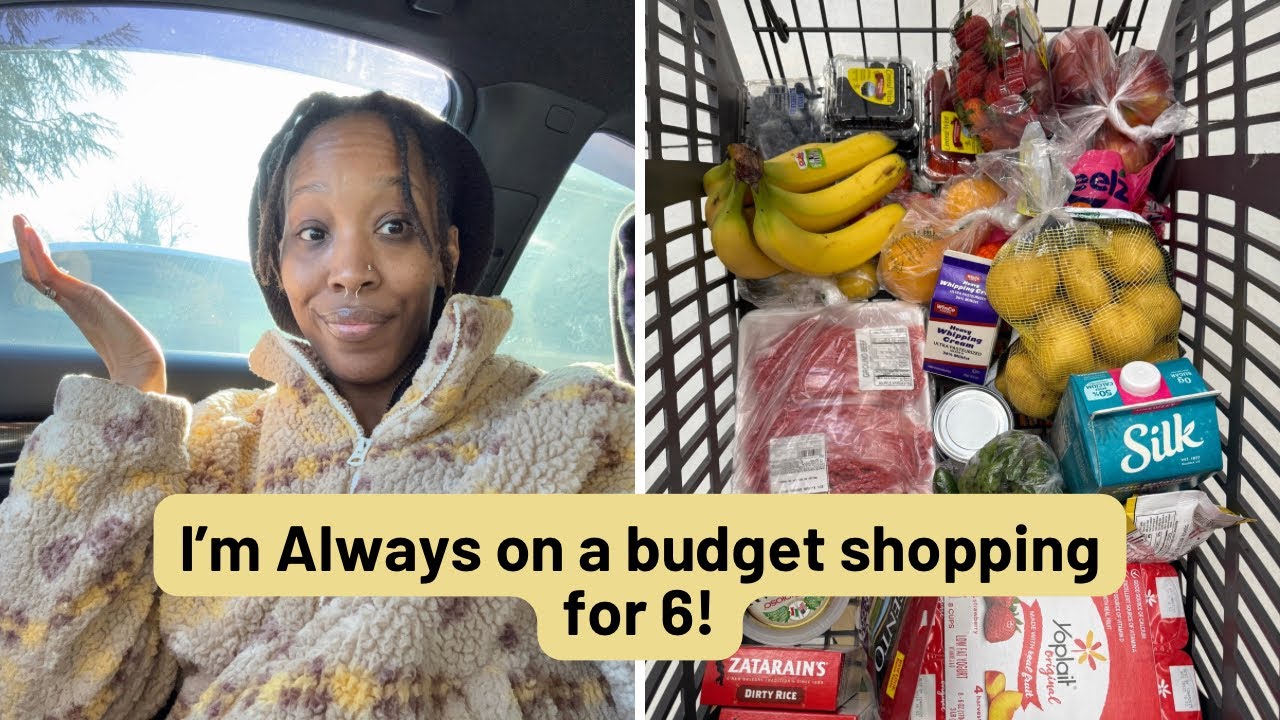 Always on a BIG Budget, come shop with me+ ￼I got some great news🎊 #groceryshopping