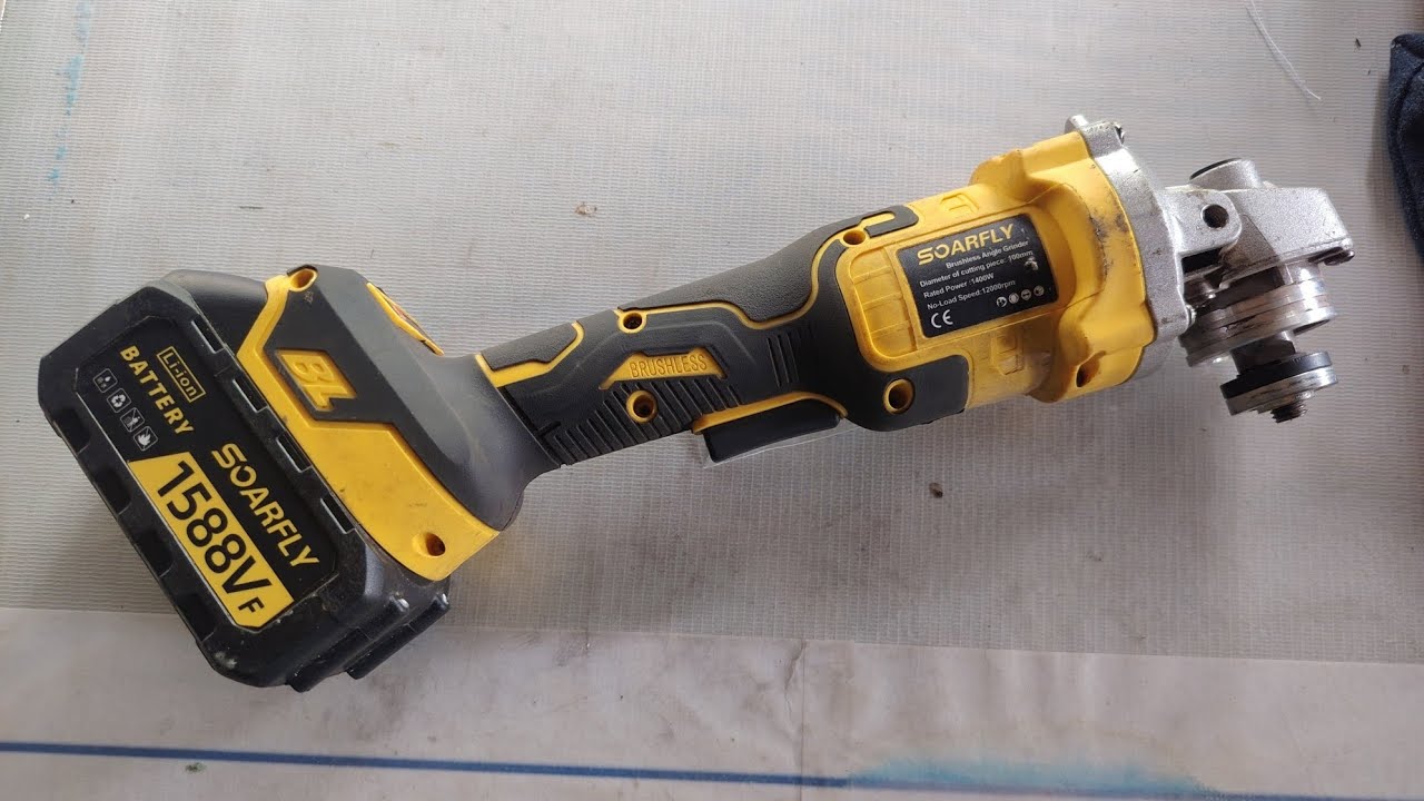SOARFLY Cordless Angle Grinder, Not working, watch this what is the issue