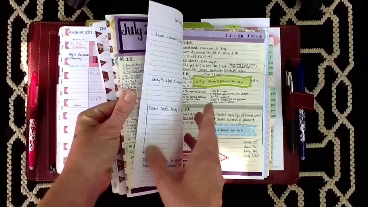 Filofax / Day-Timer /Franklin Covey Personal Organizer Set-up
