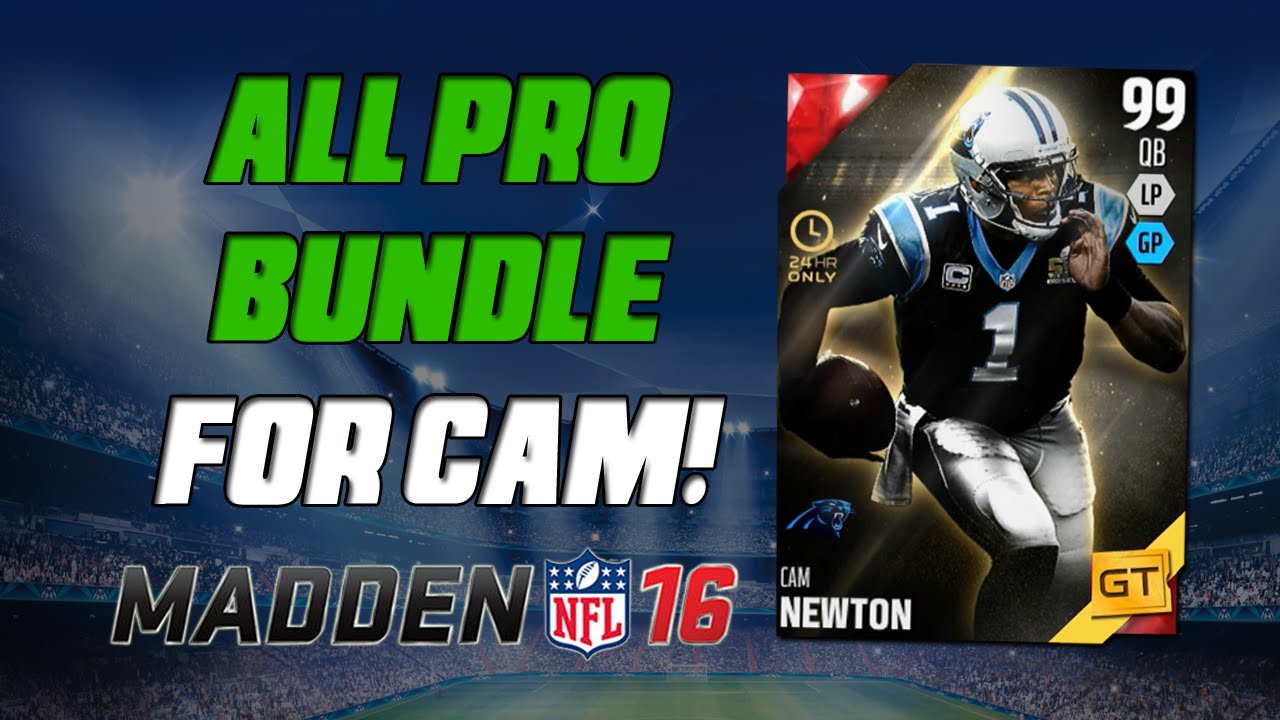 Golden Ticket Cam Newton! | Madden 16 Ultimate Team - All Pro Bundle Opening