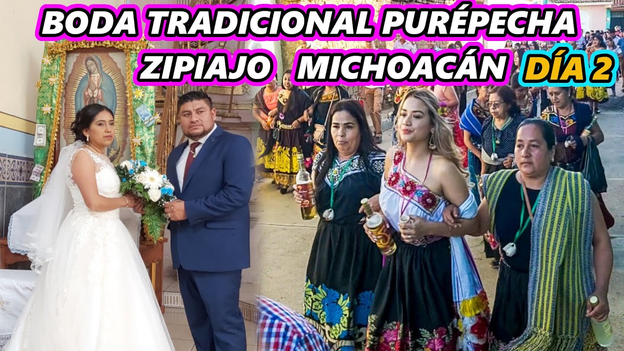 BODA TRADICIONAL PURÉPECHA DEL AÑO DE 3 DÍAS EN ZIPIAJO MICHOACÁN COMIDAS Y FIESTA DEL PADRINO DÍA 2