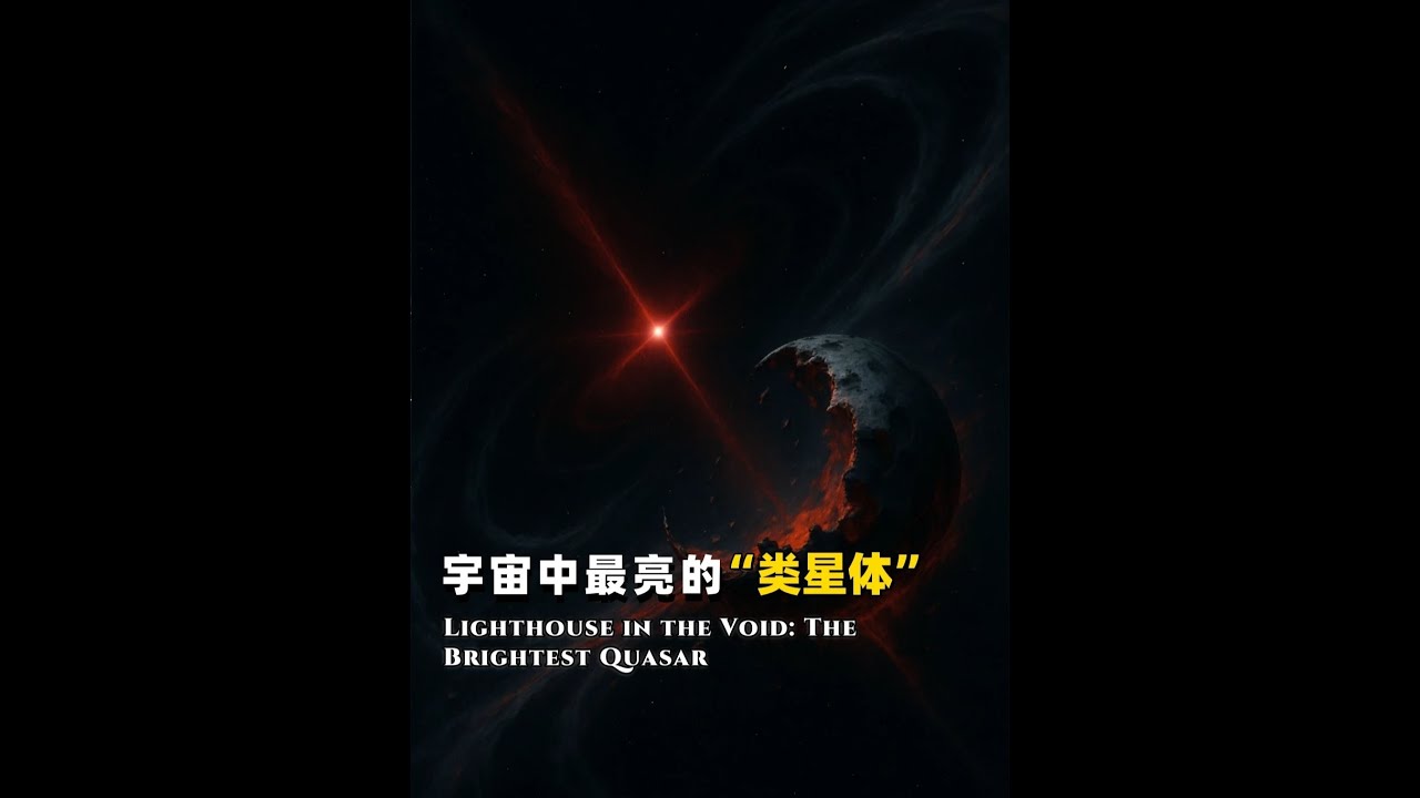 宇宙知识：关于！宇宙中最亮的类星体 #探索宇宙 #类星体 #天文探索 #探索发现 #早期宇宙 它在120亿年前已然燃烧，质量是太阳的200亿倍，周围环绕着超过地球海洋千万亿倍的水&mdash;&mdash;这是宇宙最古老的