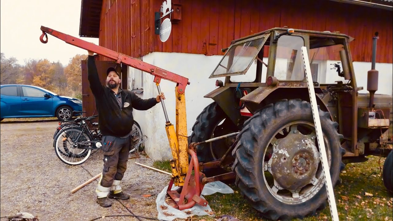 Monterar tillbaka kolven till kranen på traktorn🤠