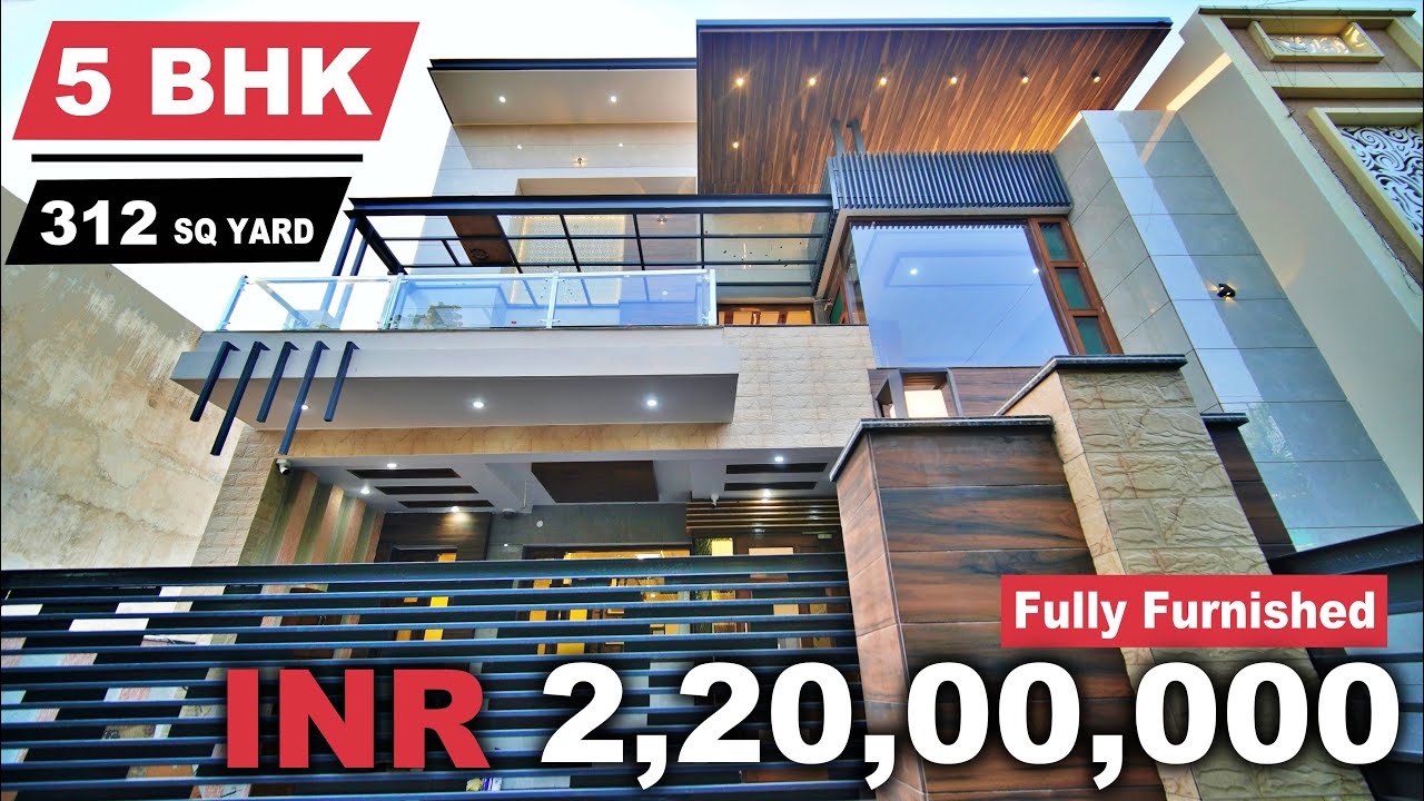 312 Sq Yard 5 Bedroom Park Facing Smart House For Sale With Modern House Design 2021