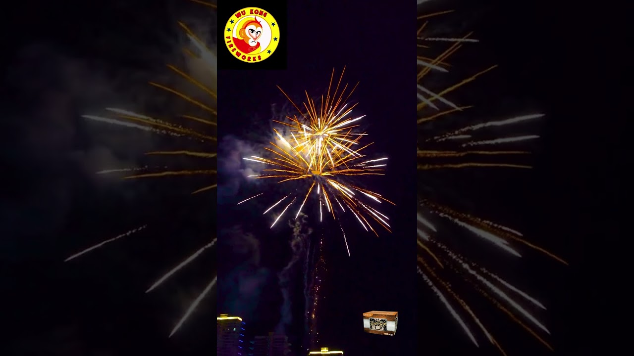 100发金椰王(100 - shot Golden Coconut King Fireworks)