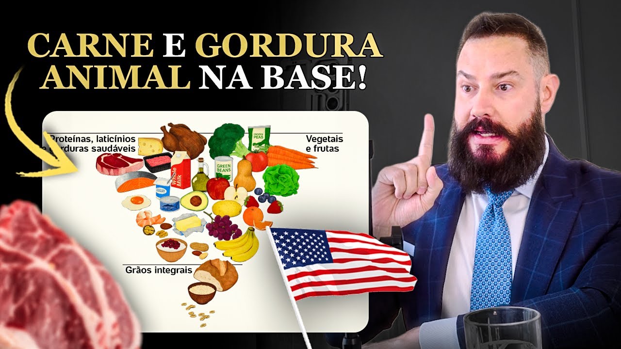 NOVA PIRÂMIDE ALIMENTAR dos EUA: o que MUDA e POR QUÊ