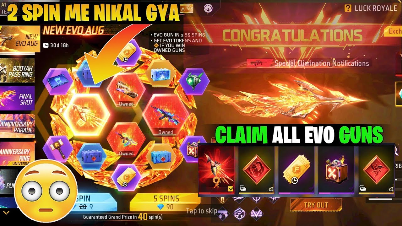 New Evo Vault Event Spin Kitna Diamond Lagega ?? Free fire New Vault Event #freefire 