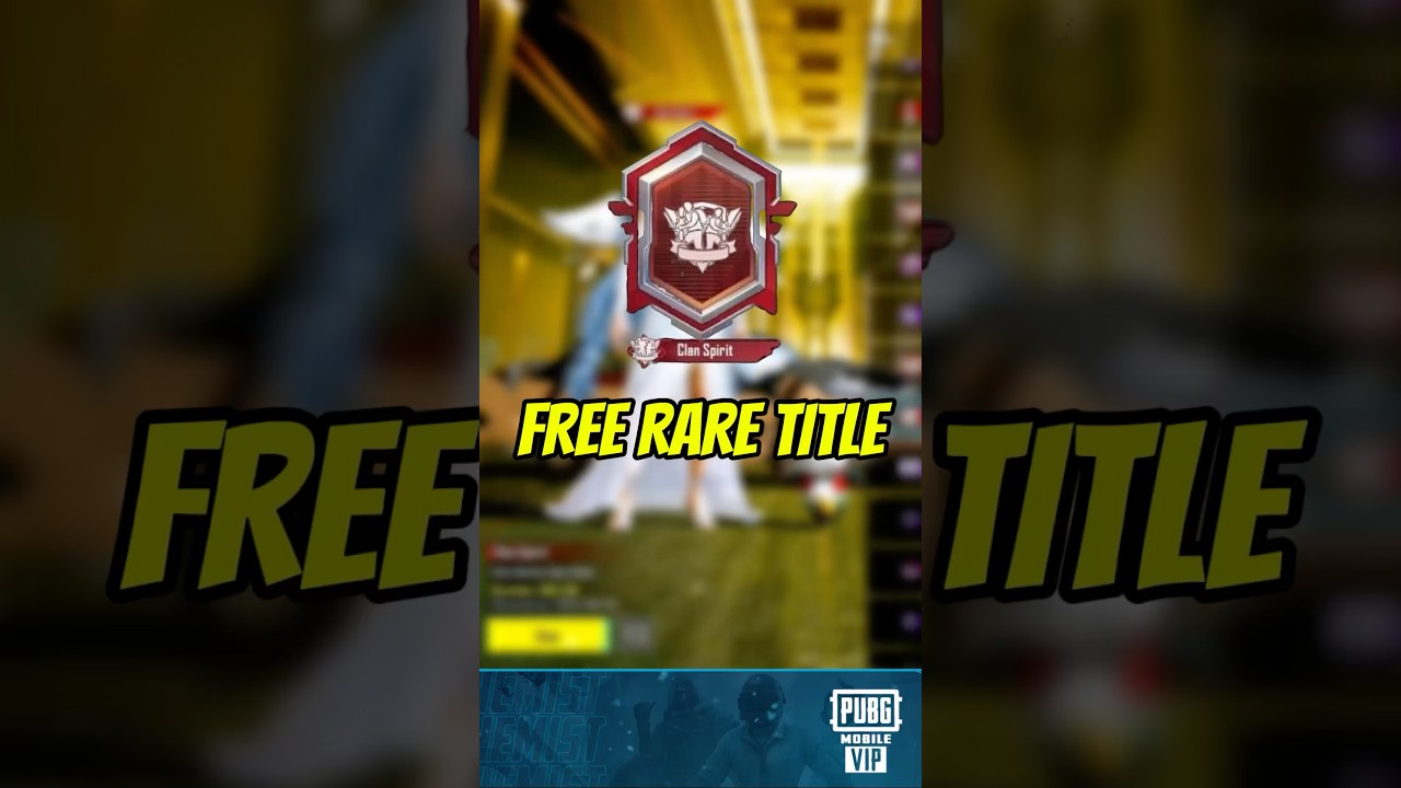 HOW TO GET CLAN SPIRIT TITLE #shorts #shortsfeed #pubgmobiletipsandtricks
