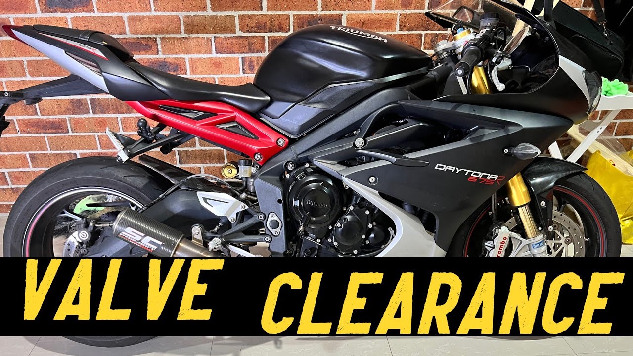 How to do Valve clearance adjustment on Triumph Daytona 675R