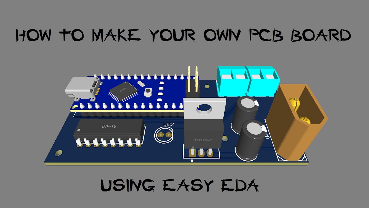 Quick tutorial How to make your own pcb board - EASYEDA
