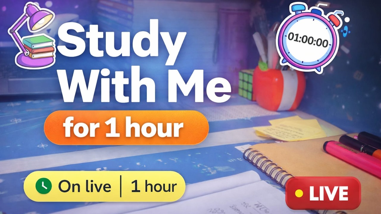 Let's study for 1 hour on live! ✨🤍 #ssc2026 #hsc26