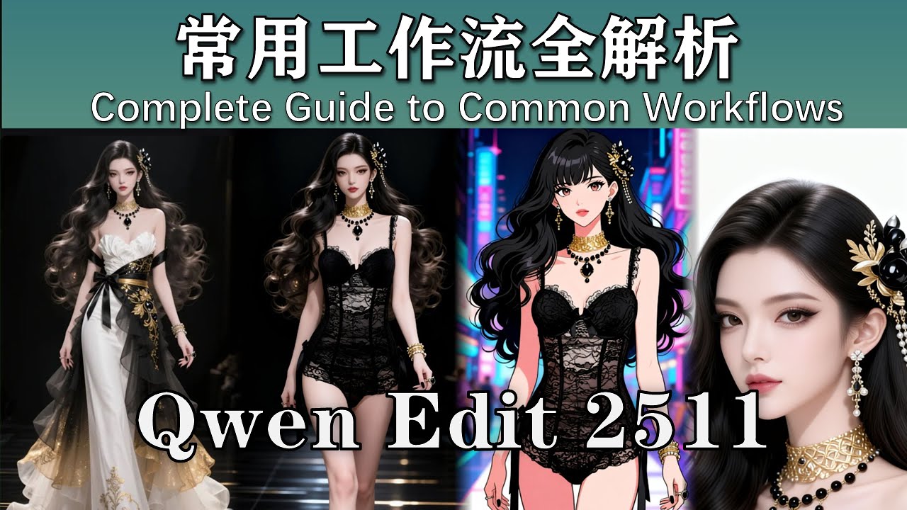Qwen-image Edit 2511 常用工作流全解析（3 合 1 教程） | Complete Guide to Common Workflows