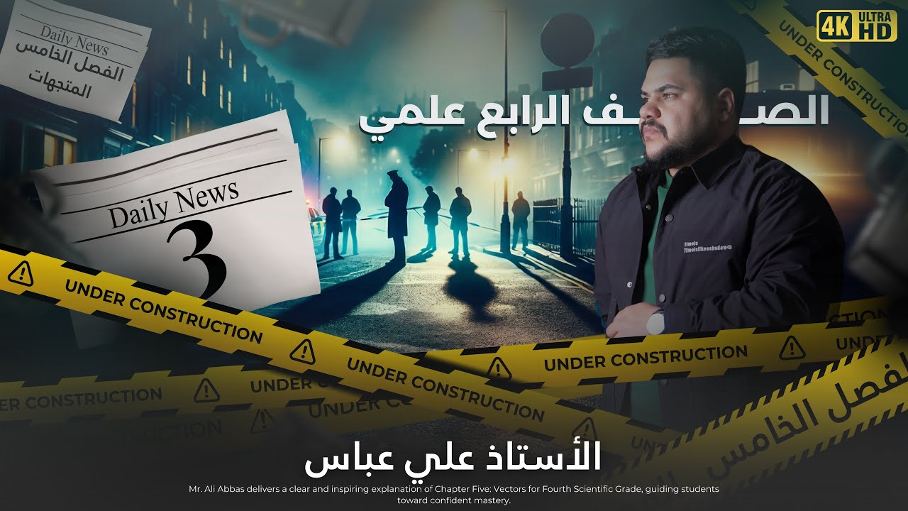 ايجاد المتجه اذا علم طوله واتجاهه | الفصل الخامس | رياضيات الرابع العلمي | الاستاذ علي عباس