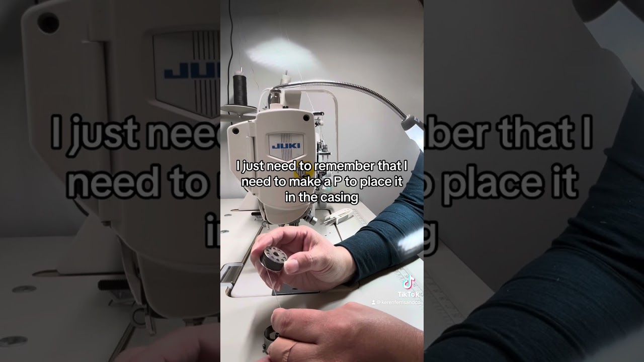 Sewing Tip:  how to put a bobbin in a bobbin case