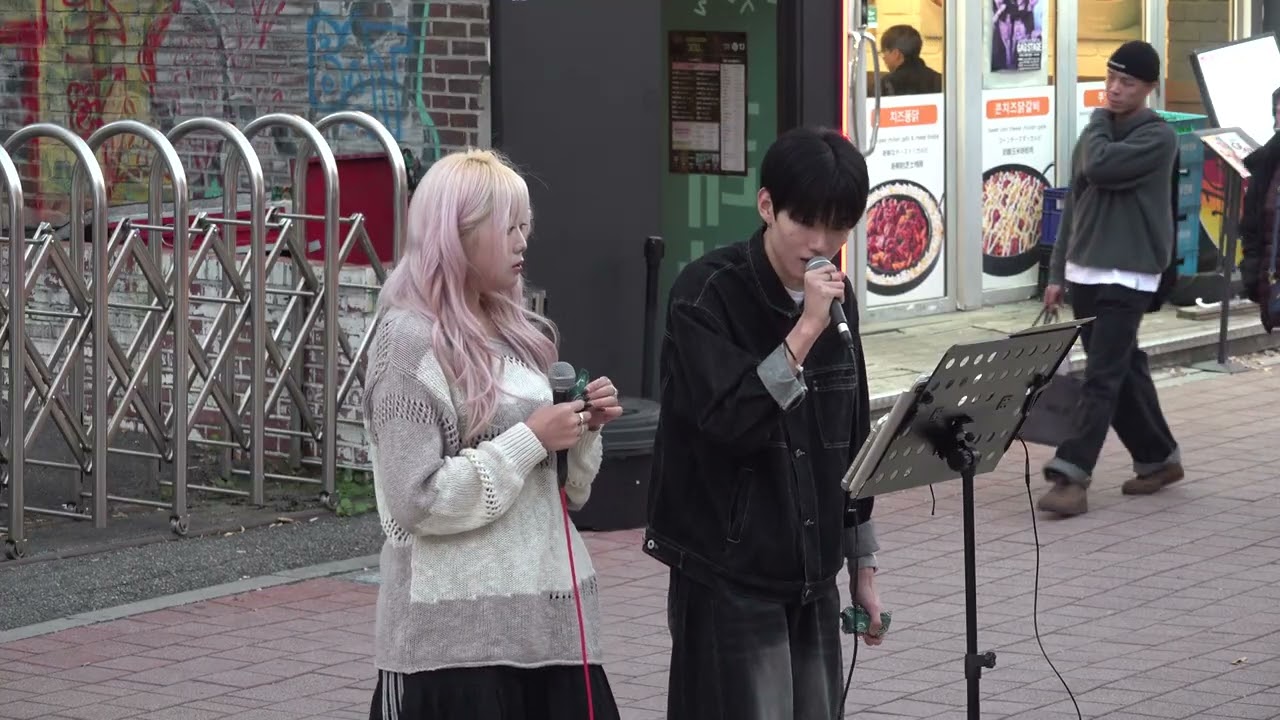 이하이 only 남자 커버 - 가수송시온&이준형 보컬 버스킹 - 홍대 걷고싶은거리 버스킹 .