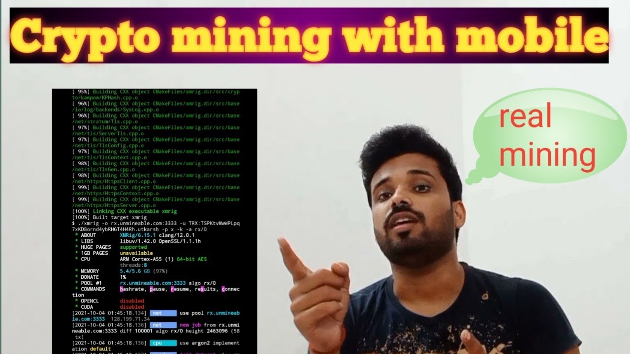 crypto mining with mobile
