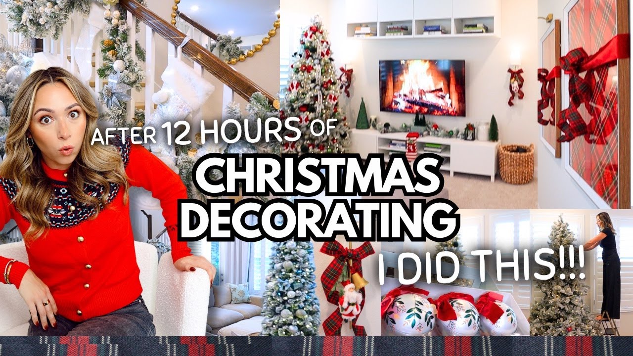 ЭКСТРЕМАЛЬНЫЕ ИДЕИ ДЛЯ РОЖДЕСТВЕНСКОГО УКРАШЕНИЯ! 🎄Ральф Лорен встречает гламур! Украшаю свой дом...