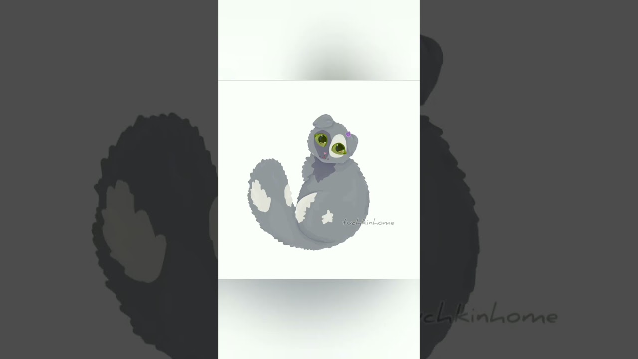 a gift for my beloved subscriber #ibispaintx #painting #art #cat #catart #ибис #котики #рисунки