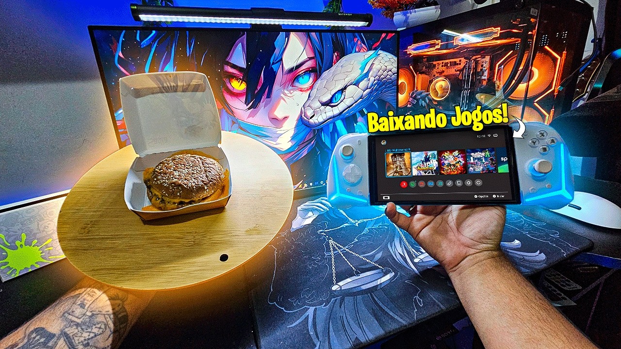 Dia Relaxante Baixando Jogos no Switch Desbloqueado!