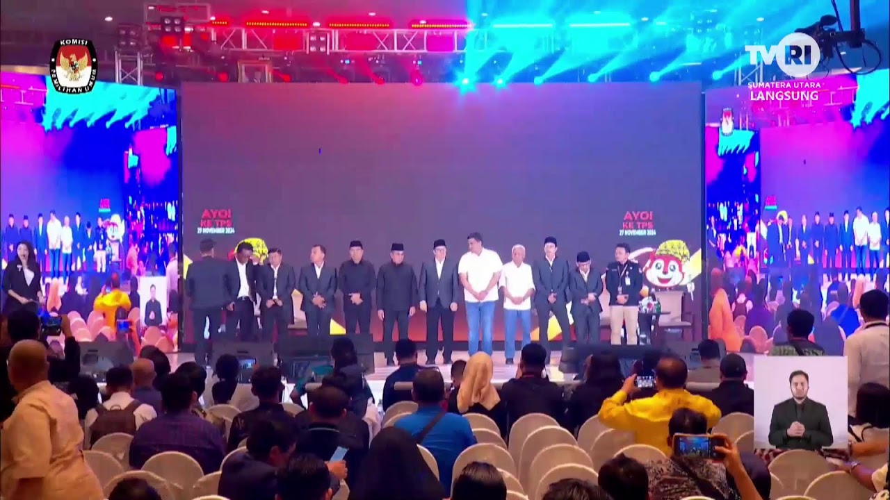 DEBAT PUBLIK PERDANA CALON GUBERNUR DAN WAKIL GUBERNUR SUMATERA UTARA