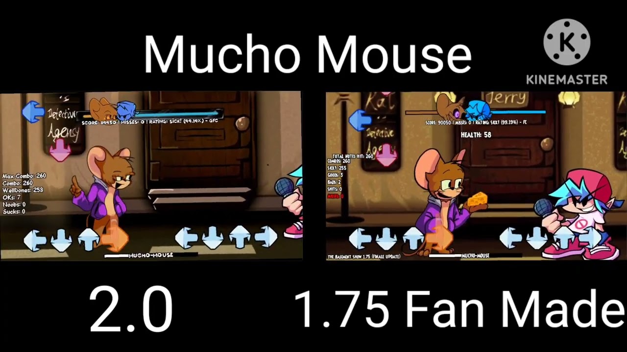 FNF Mucho Mouse - Official vs Fan made