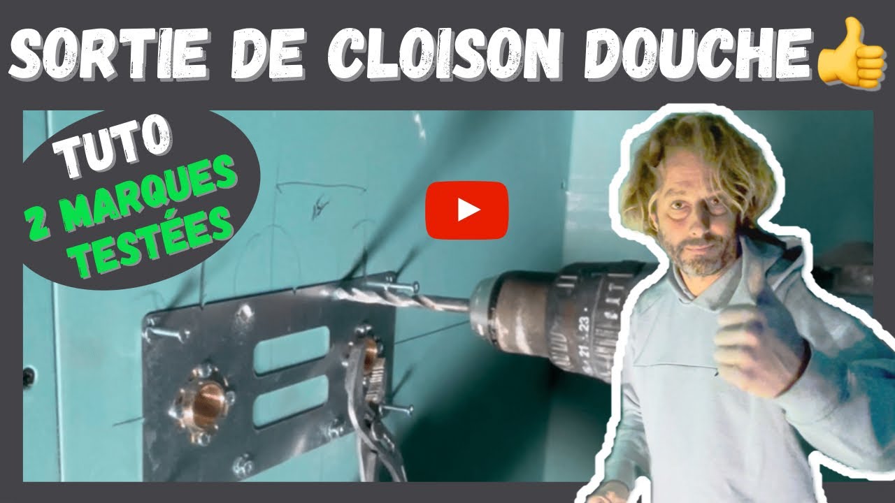Tuto : Sortie de cloison Douche  👍