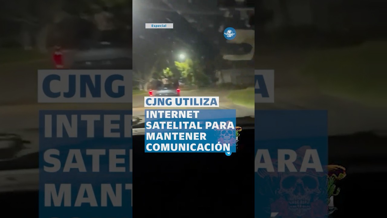 Captan a convoy del CJNG con internet satelital en Michoac&aacute;n #shorts
