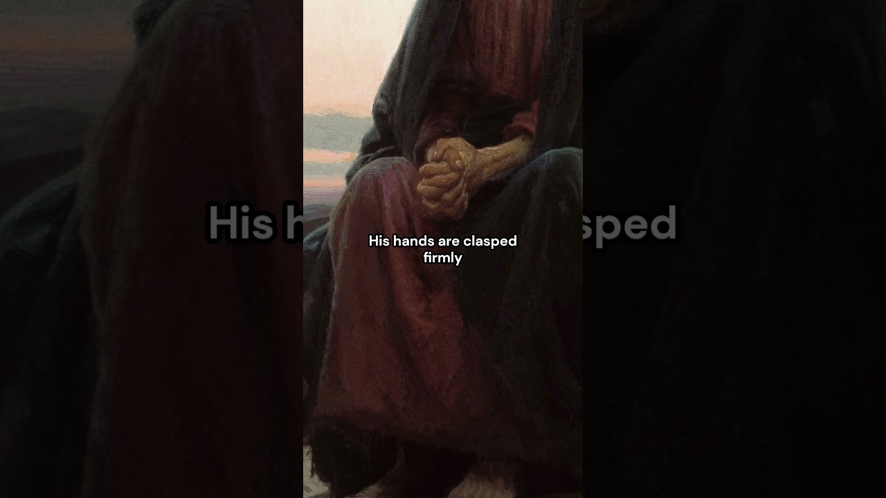 Jesus looks like he needs a vacation | Christ in the Desert (1872) by Ivan Kramskoi #art #arthistory
