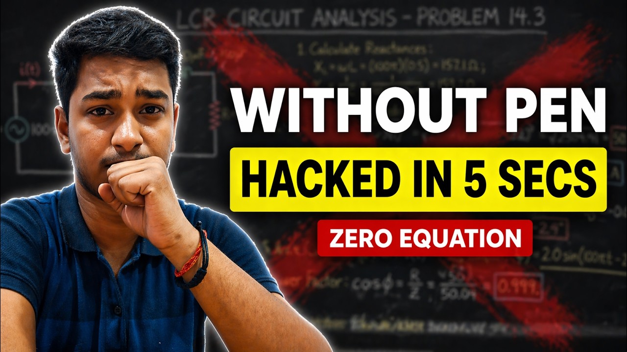 IMU-CET 2026: LCR Circuits HACKED in 5 Secs ⚡ (Zero-Pen Trick) | VECTOMAR ⚓