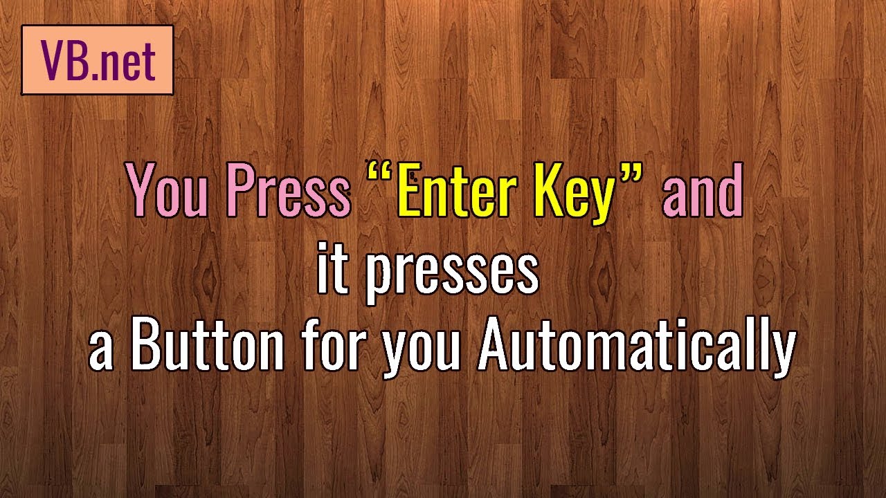 How you can Call a Sub or function by Pressing 