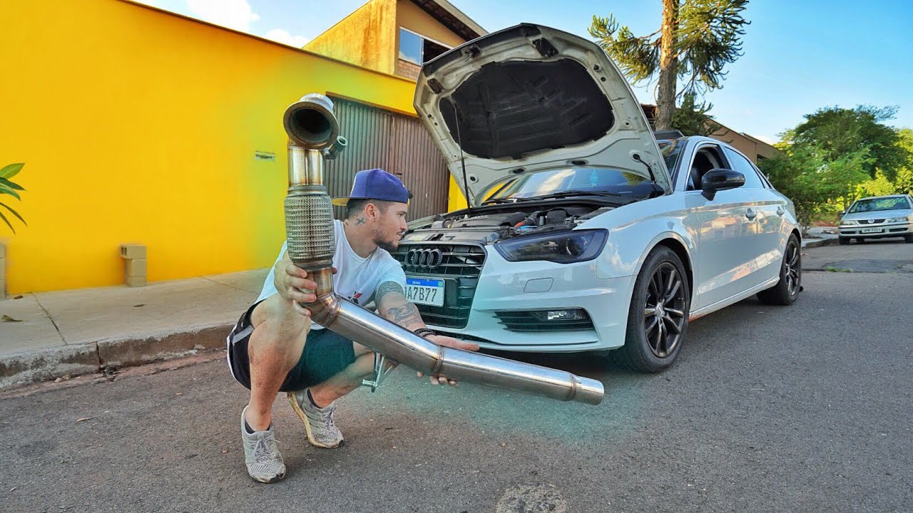 FIZ UM DOWNPIPE PARA O CARRO DO MEU AMIGO (Audi a3 1.8t) «FAUSTINO»